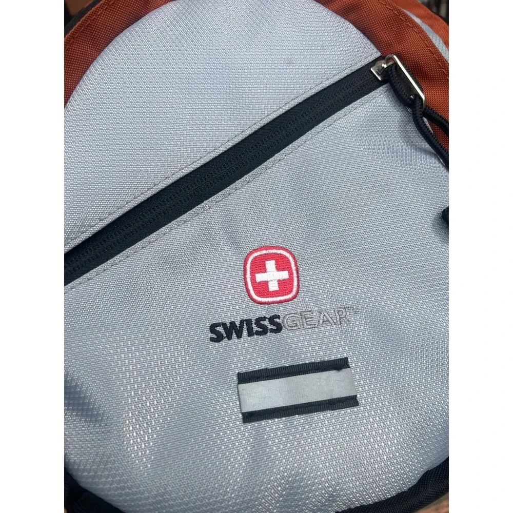 SwissGear Hydration Backpack Orange Gray Hiking Cycling Daypack * No Bladder